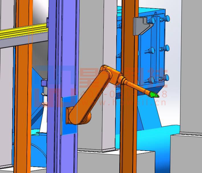 侧壁五轴A型涂装机器人效果图